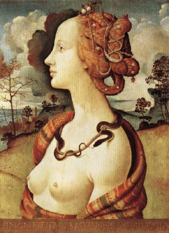 Piero di Cosimo Portrait of Simonetta Vespucci oil painting image